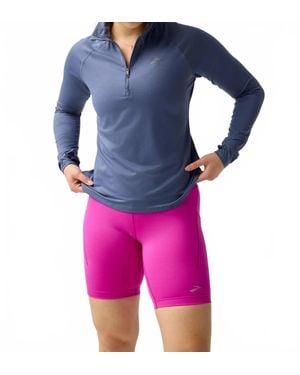 Brooks Dash 1/2 Zip 3.0 Long Sleeved Top - Blue