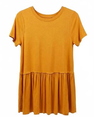 Zenana Babydoll Tee - Orange