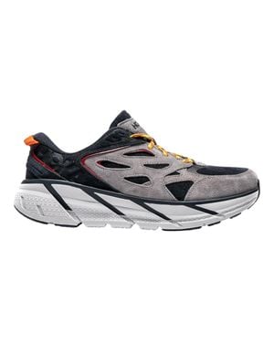 Hoka One One Clifton L Suede Shoe - Black