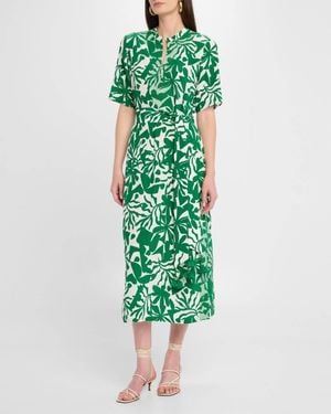 Figue Thandie Kaftan Dress - Green
