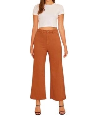 Anniewear Stretchy Cropped Jeans - Orange