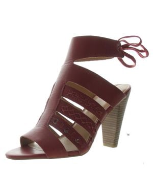 Lucky Brand Radfas Nubuck Back Tie Heels - Brown