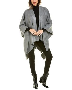 La Fiorentina Embellished Ruana - Gray