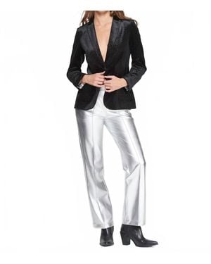 Vilagallo Plata Stretch High-Rise Pant - White