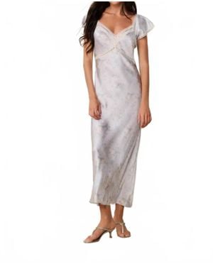 LoveShackFancy Eline Silk Floral Maxi Dress - Multicolor