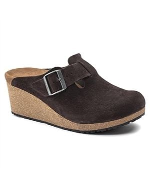Birkenstock Fanny Suede Clog - Black