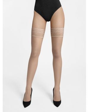 Wolford 15 Lace Stay-Up - Black