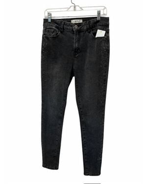 Charlie b Embellished Jean - Black