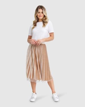 Belle & Bloom Mixed Feeling Reversible Skirt - White