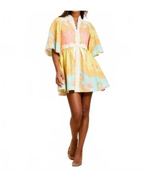 mestiza Carmen Mini Dress - Yellow