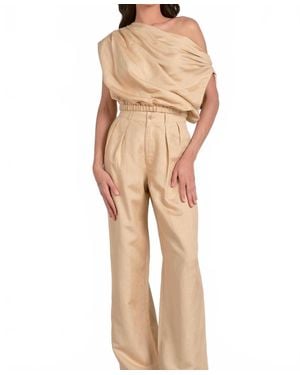 Elan Callie Off-Shoulder Blouse - Natural