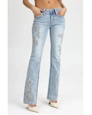 Miss Me Mid Rise Bootcut Jeans - Blue