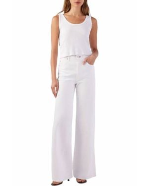 AMO Frida Wide Leg Jeans - White
