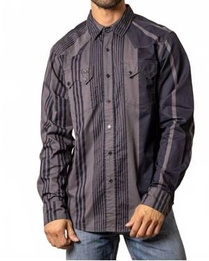 Kimes Ranch Western Shirt - Gray