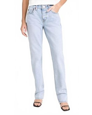 RE/DONE Anderson Straight Leg Jeans - Blue