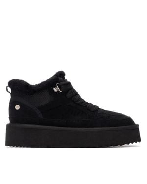 Xti Casual Suede High Top Sneakers By - Black