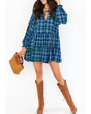 Show Me Your Mumu Ainsley Mini Dress - Blue