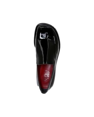 Franco Sarto Bocca Slip On Loafer Metallic Patent L-Bocca543 - Black