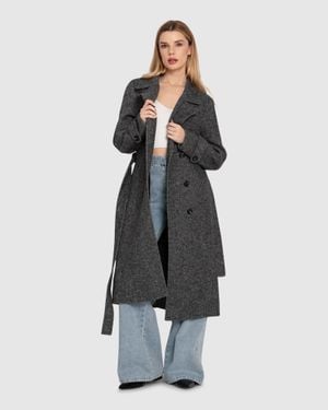 Belle & Bloom Front Runner Belted Coat - Pink