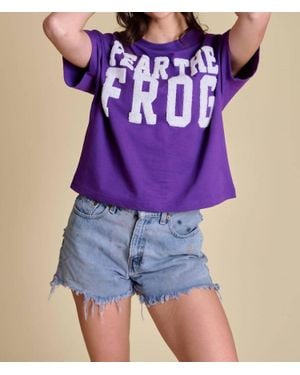 Stewart Simmons Fear The Frog Chenille Team Top - Purple