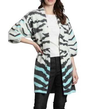 Apny Ombre Zebra Cardigan - Multicolor