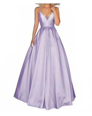 Clarisse Mikado Ball Gown - Purple
