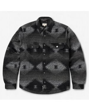 Stetson Wool Blend Aztec Flannel Jacket - Black