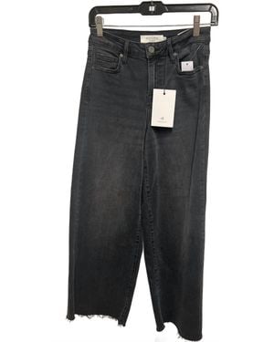 Hidden Jeans Hi Rise Cropped Wide Leg Jeans - Black