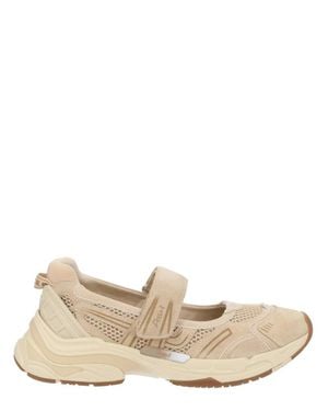 Ash Solid Logo Sneakers - Natural