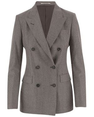 Tagliatore Wool Double-Breasted Blazer - Gray