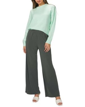 Lanston Philosophy Wide Leg Pocket Pant - Green