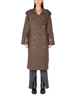 The Mannei Shamali Oversize Coat - Brown