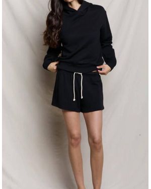 PERFECTWHITETEE Layla French Terry Shorts - Black