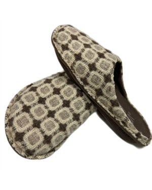 VIBAe Roma Wool Slippers - Green
