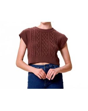 Cleobella Gigi Crop Sweater - Blue