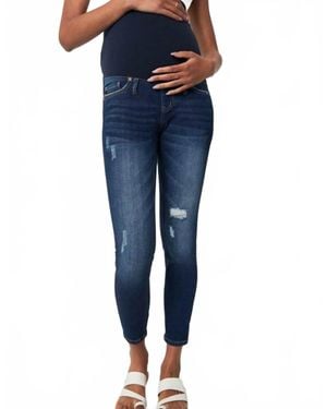 Kancan Dawson Full Band Maternity Skinny Jeans - Blue