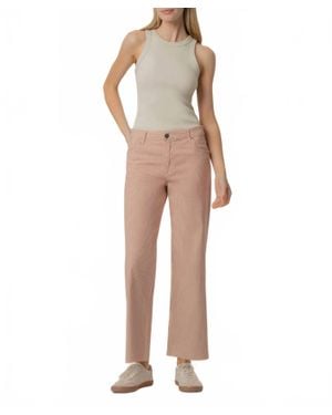 Kut From The Kloth Charlotte Stripe High Rise Straight Leg Pants - Natural
