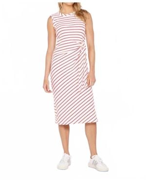 Mod-o-doc Side Tie Midi Tank Dress - Pink
