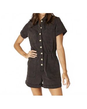 Stewart Simmons The Gators Denim Romper - Black