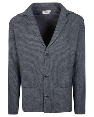 Altea Rib-Knit Jacket Sweater - Blue