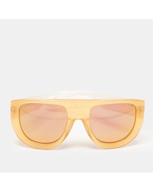 Ganni Ines 2 Square Sunglasses - Natural