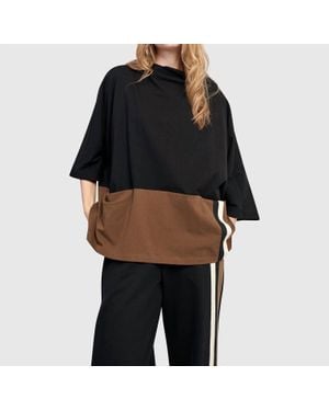 Alembika Urban Clubhouse Boxy Top - Black