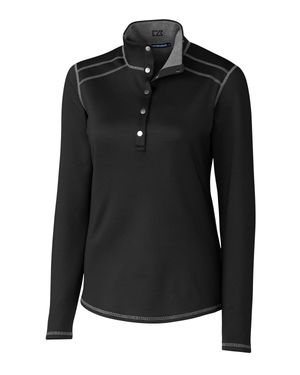 Cutter & Buck Ladies' Evergreen Reversible Overknit Jacket - Black