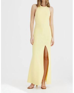 Significant Other Poet High Neck Dress - Yellow