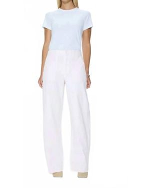 Pistola Wren Relaxed Straight Leg Pants - White