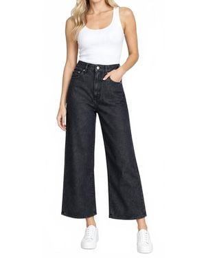 Rag & Bone Lori High-Rise Wide Leg Crop Jeans - Blue
