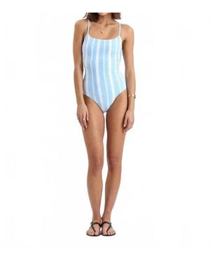 lemlem Elene One Piece Swimsuit - Blue
