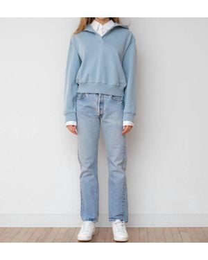 WE-AR4 Street Boxy Hoodie - Blue