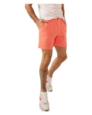 Chubbies Vintage Washed Belted Shorts - Orange