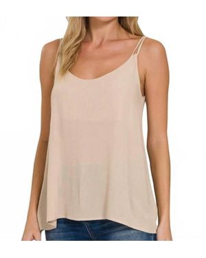 Zenana Kemma Sleeveless Top - Natural